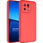 Microsonic Xiaomi Mi 13 Groovy Soft Kırmızı Kılıf