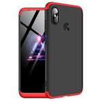 Microsonic Xiaomi Mi 8 SE için Kılıf Double Dip 360 Protective Siyah Kırmızı [Mi 8 SE ile Uyumlu Kılıf - Kırmızı]