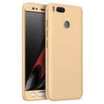 Microsonic Xiaomi Mi A1 Double Dip 360 Protective Gold Kılıf