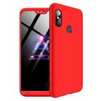 Microsonic Xiaomi Mi A2 Lite Double Dip 360 Protective Kırmızı Kılıf