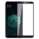 Microsonic Xiaomi Mi A2 (Mi 6X) Tam Kaplayan Temperli Cam Ekran koruyucu Kırılmaz Film Siyah [Mi A2 (Mi 6X) ile Uyumlu Ekran Koruyucu]