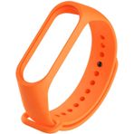 Microsonic Xiaomi Mi Band 3 / Mi Band 4 için Silikon Turuncu Kordon