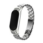 Microsonic Xiaomi Mi Band 7 Metal Stainless Steel Gümüş Kordon