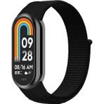 Microsonic Xiaomi Mi Band 8 Hasırlı Woven Sport Loop Siyah Kordon