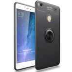 Microsonic Xiaomi Mi Max 2 için Kılıf Kickstand Ring Holder Siyah [Mi Max 2 ile Uyumlu Kılıf - Siyah]