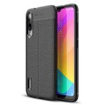 Microsonic Xiaomi Mi Mix 3 Deri Dokulu Silikon Siyah Kılıf