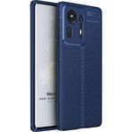 Microsonic Xiaomi Mi Mix 4 Deri Dokulu Silikon Lacivert Cep Telefonu Kılıfı