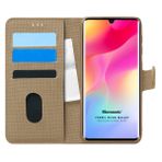 Microsonic Xiaomi Mi Note 10 Lite Fabric Book Wallet Gold Cep Telefonu Kılıfı
