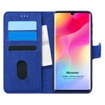 Microsonic Xiaomi Mi Note 10 Lite Fabric Book Wallet Lacivert Cep Telefonu Kılıfı