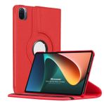Microsonic Xiaomi Mi Pad 5 için Kılıf 360 Dönerli Stand Deri Kırmızı [Mi Pad 5 ile Uyumlu Kılıf - Kırmızı]