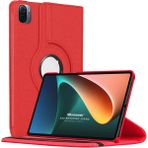 Microsonic Xiaomi Mi Pad 5 Kılıf 360 Dönerli Stand Deri Kırmızı