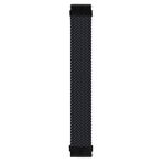 Microsonic Xiaomi Mi Watch için Kordon, (Large Size, 165mm) Braided Solo Loop Band Siyah [Mi Watch ile Uyumlu Kordon - Siyah]