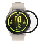Microsonic Xiaomi Mi Watch Tam Kaplayan Temperli Cam Full Ekran Koruyucu Siyah [Mi Watch ile Uyumlu Ekran Koruyucu]
