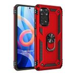 Microsonic Xiaomi Note 11S Military Ring Holder Kırmızı Cep Telefonu Kılıfı