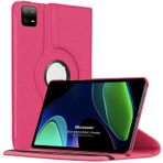 Microsonic Xiaomi Pad 6 360 Rotating Stand Deri Pembe Kılıf