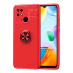 Microsonic Xiaomi Poco C40 Kickstand Ring Holder Kırmızı Kılıf
