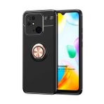 Microsonic Xiaomi Poco C40 Kickstand Ring Holder Rose Siyah Kılıf