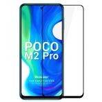 Microsonic Xiaomi Poco M2 Pro Tam Kaplayan Temperli Cam Ekran Koruyucu Siyah [Poco M2 Pro ile Uyumlu Ekran Koruyucu]