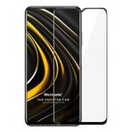Microsonic Xiaomi Poco M3 Tam Kaplayan Temperli Cam Ekran Koruyucu Siyah [Poco M3 ile Uyumlu Ekran Koruyucu]