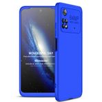 Microsonic Xiaomi Poco M4 Pro 4G için Kılıf Double Dip 360 Protective Mavi [Poco M4 Pro 4G ile Uyumlu Kılıf - Mavi]