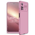 Microsonic Xiaomi Poco M4 Pro 4G için Kılıf Double Dip 360 Protective Rose Gold [Poco M4 Pro 4G ile Uyumlu Kılıf - Rose Gold]