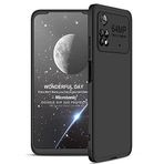Microsonic Xiaomi Poco M4 Pro 4G için Kılıf Double Dip 360 Protective Siyah [Poco M4 Pro 4G ile Uyumlu Kılıf - Siyah]