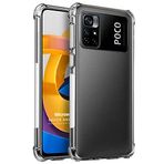 Microsonic Xiaomi Poco M4 Pro için Kılıf Shock Absorbing Şeffaf [Poco M4 Pro ile Uyumlu Kılıf - Şeffaf]