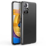 Microsonic Xiaomi Poco M4 Pro için Kılıf Transparent Soft Beyaz [Poco M4 Pro ile Uyumlu Kılıf - Beyaz]