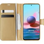 Microsonic Xiaomi Poco M5s Delux Leather Wallet Gold Kılıf