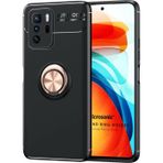Microsonic Xiaomi Poco X3 GT Kickstand Ring Holder Siyah Rose Kılıf
