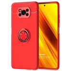 Microsonic Xiaomi Poco X3 NFC Kickstand Ring Holder Kırmızı Kılıf