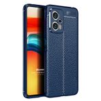 Microsonic Xiaomi Poco X4 GT Deri Dokulu Silikon Lacivert Cep Telefonu Kılıfı