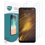 Microsonic Xiaomi Pocophone F1 Ekran Koruyucu Nano Cam (3'lü Paket) [Pocophone F1 ile Uyumlu Ekran Koruyucu]