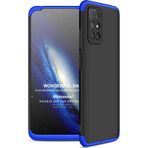 Microsonic Xiaomi Redmi 10 2022 Double Dip 360 Protective Siyah Mavi Kılıf