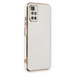Microsonic Xiaomi Redmi 10 2022 Olive Plated Beyaz Kılıf