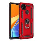 Microsonic Xiaomi Redmi 10A Military Ring Holder Kırmızı Cep Telefonu Kılıfı