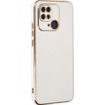 Microsonic Xiaomi Redmi 10C Olive Plated Beyaz Kılıf