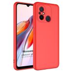 Microsonic Xiaomi Redmi 12C Groovy Soft Kırmızı Kılıf