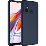 Microsonic Xiaomi Redmi 12C Groovy Soft Lacivert Kılıf