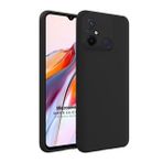 Microsonic Xiaomi Redmi 12C Matte Silicone Siyah Kılıf
