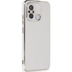 Microsonic Xiaomi Redmi 12C Olive Plated Beyaz Kılıf