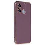 Microsonic Xiaomi Redmi 12C Olive Plated Lila Kılıf