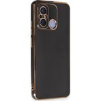 Microsonic Xiaomi Redmi 12C Olive Plated Siyah Kılıf