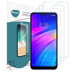 Microsonic Xiaomi Redmi 7 Ekran Koruyucu Nano Cam (3'lü Paket) [Redmi 7 ile Uyumlu Ekran Koruyucu]
