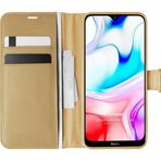 Microsonic Xiaomi Redmi 8 Delux Leather Wallet Gold Kılıf