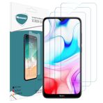 Microsonic Xiaomi Redmi 8 Ekran Koruyucu Nano Cam (3'lü Paket) [Redmi 8 ile Uyumlu Ekran Koruyucu]