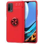 Microsonic Xiaomi Redmi 9T Kickstand Ring Holder Kırmızı Kılıf