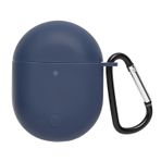 Microsonic Xiaomi Redmi AirDots 3 Pro için Kılıf Askılı Mat Silikon Lacivert [Redmi AirDots 3 Pro ile Uyumlu Kılıf - Lacivert]