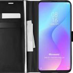 Microsonic Xiaomi Redmi K20 Delux Leather Wallet Siyah Kılıf