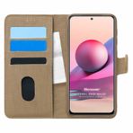 Microsonic Xiaomi Redmi Note 10 Fabric Book Wallet Gold Kılıf
